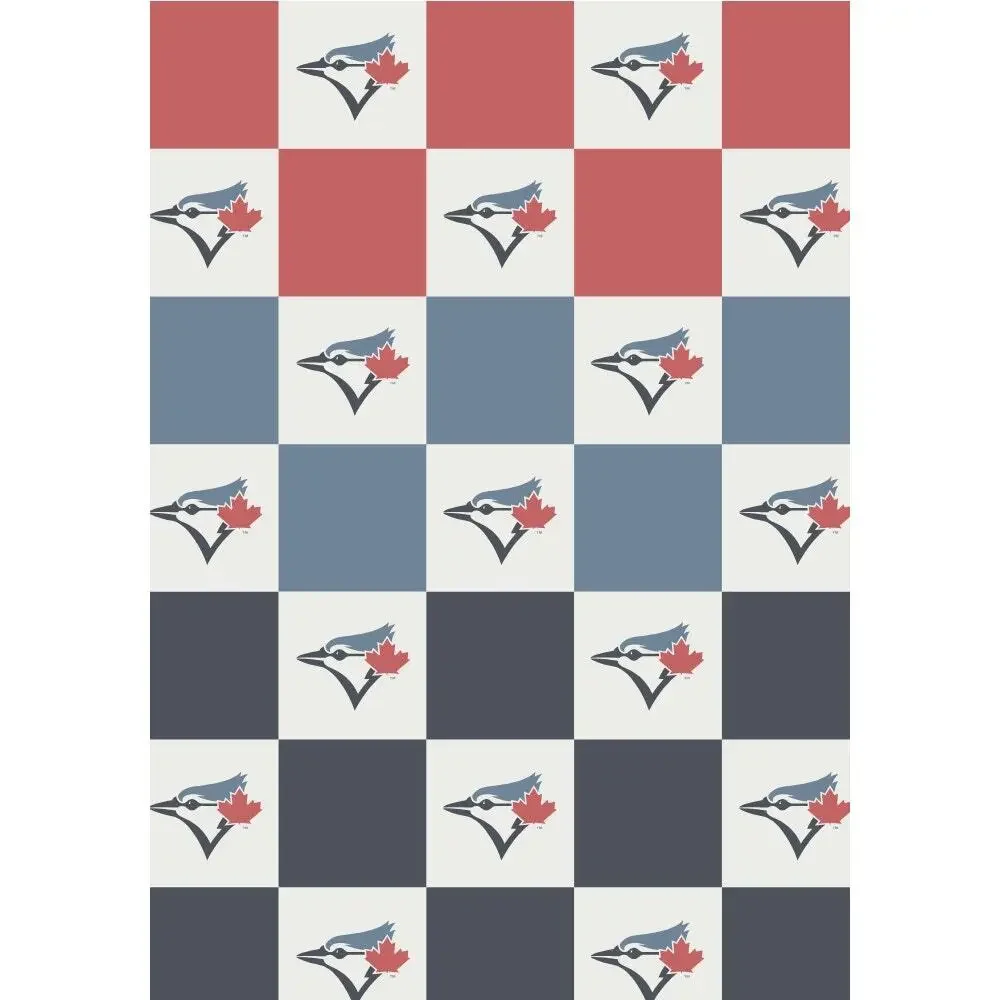 NEW Toronto Blue Jays‎ Buttery Blanket Ombre Check 50x70 MLB Soft Plush Throw